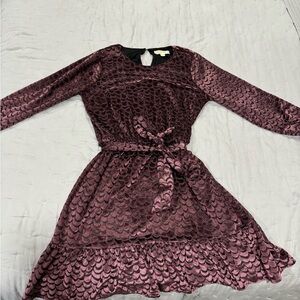 Elegant Burgundy Dress